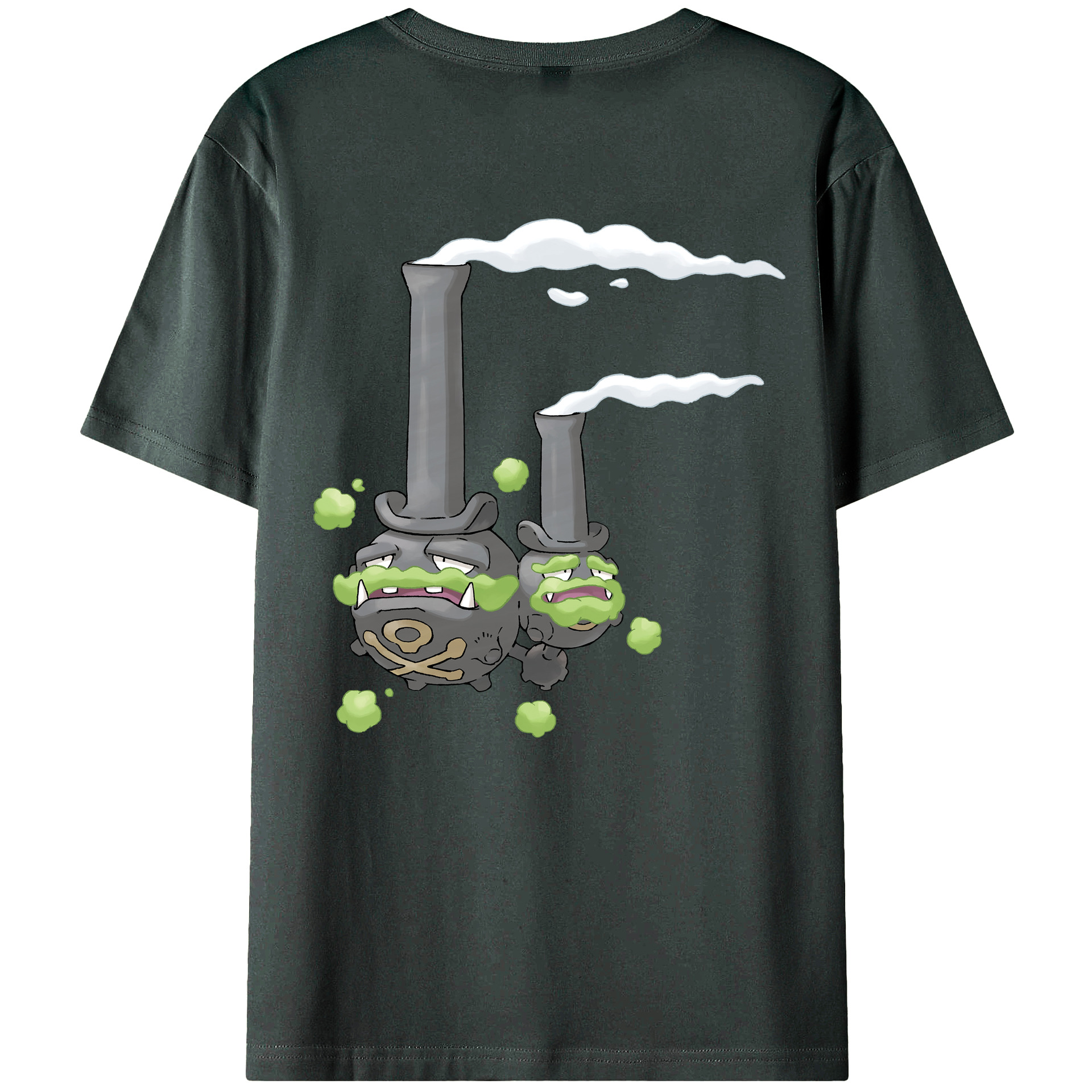 （画像用） ポケットモンスター Pokémon 綿100％ メンズ半袖Tシャツ（バックプリント） 通気性